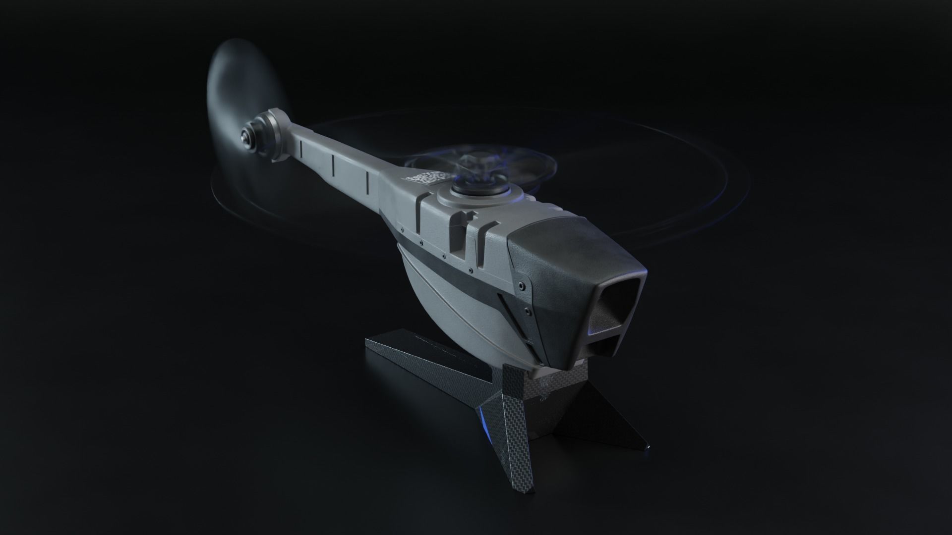  Black Hornet drone  3D model_9