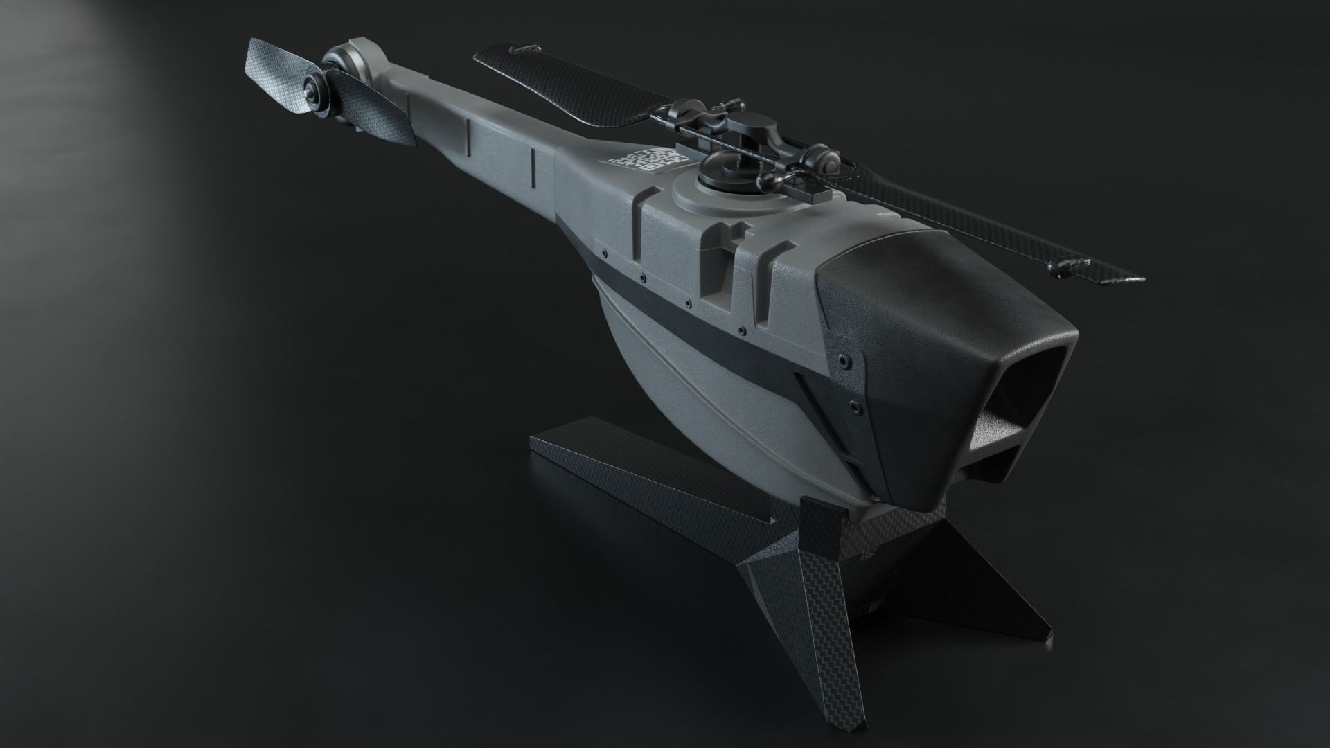  Black Hornet drone  3D model_3
