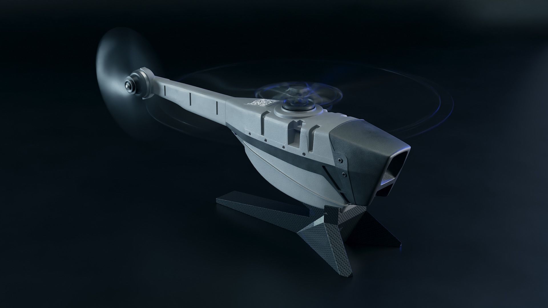  Black Hornet drone  3D model_1