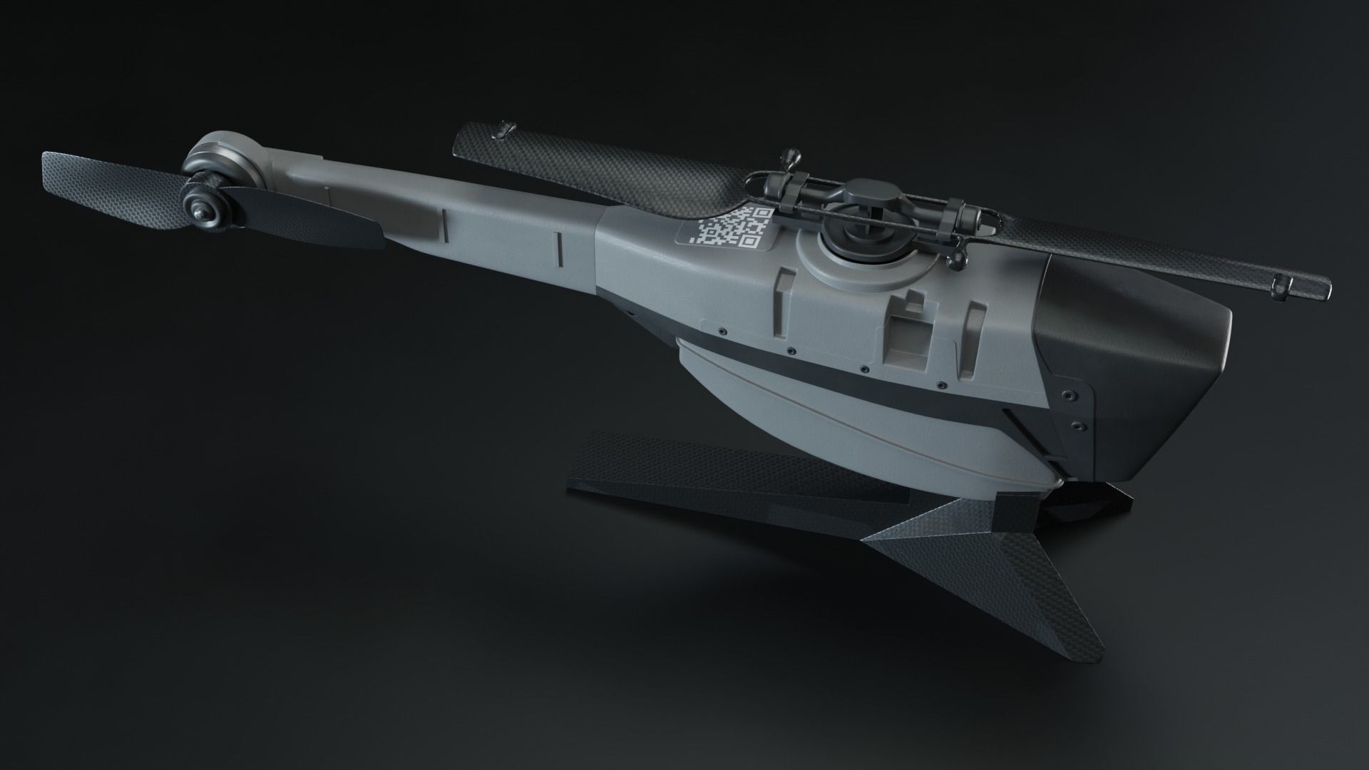  Black Hornet drone  3D model_4