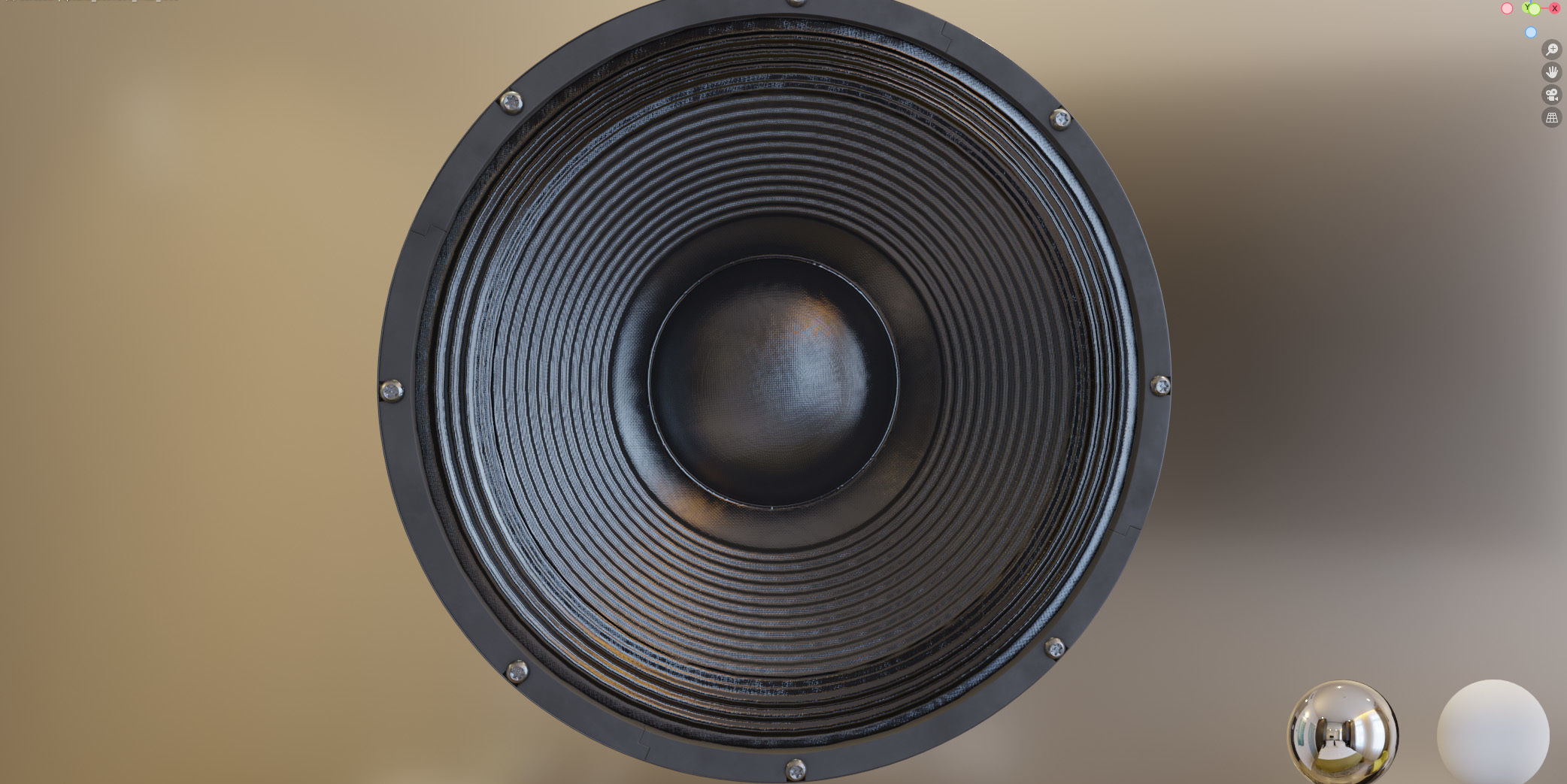 Powerful speaker 21SW150 3D model_13