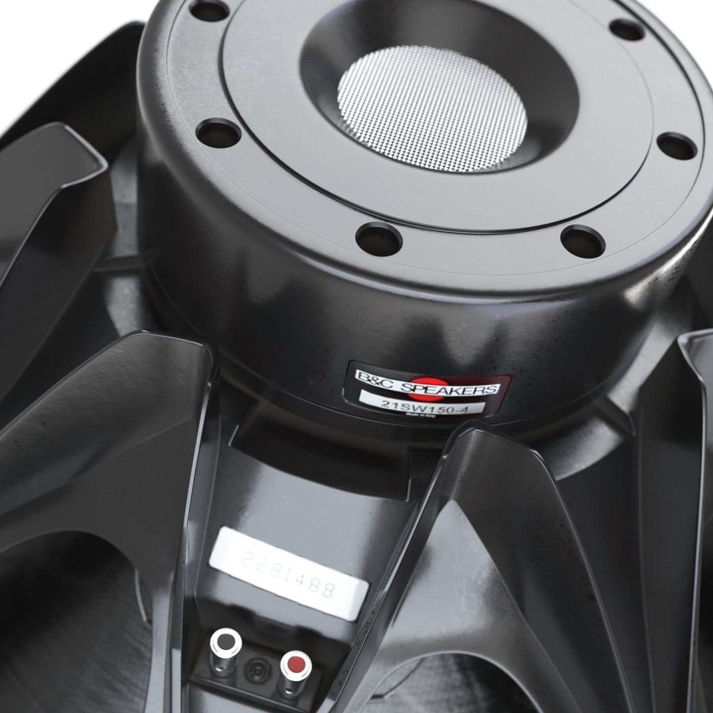 Powerful speaker 21SW150 3D model_7