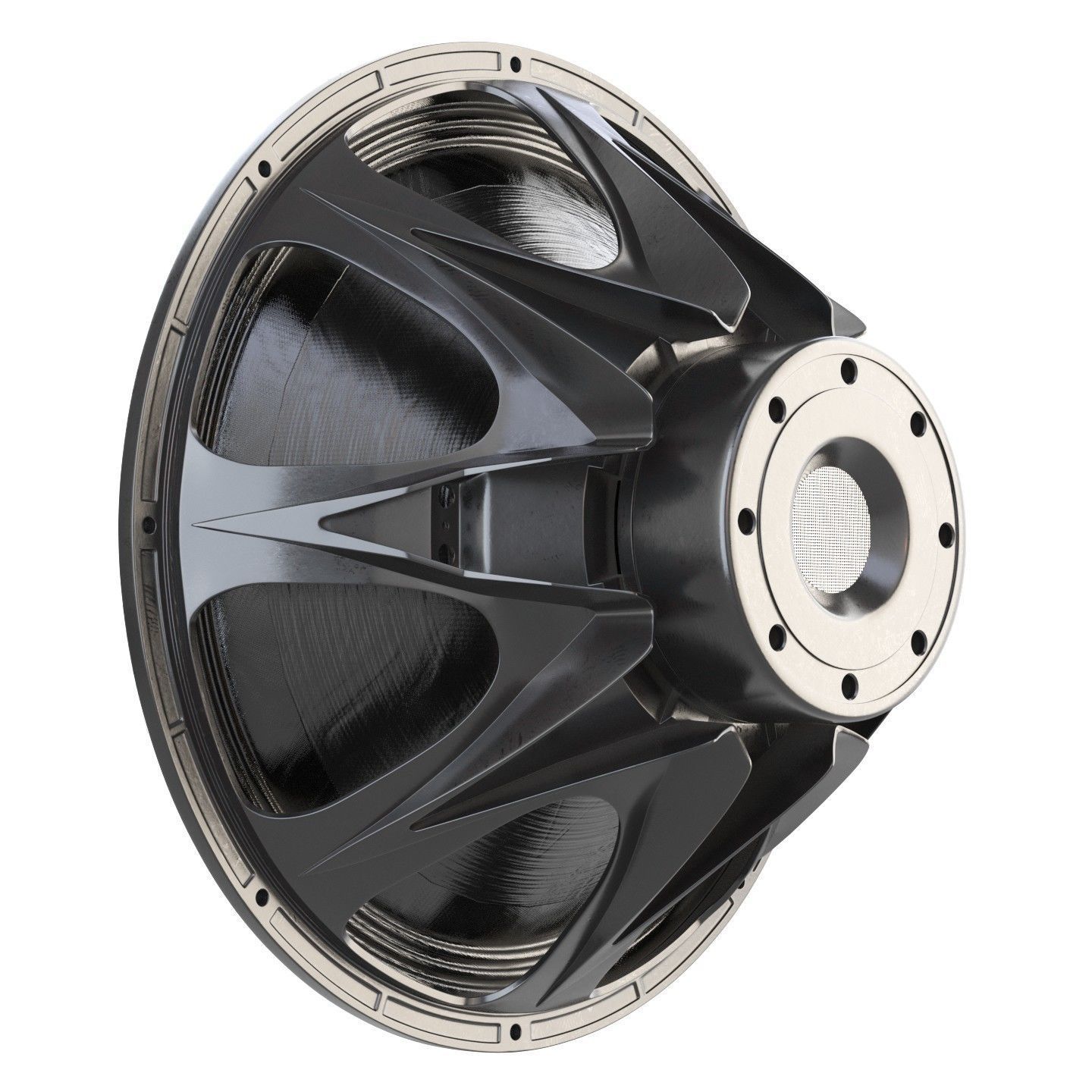 Powerful speaker 21SW150 3D model_4