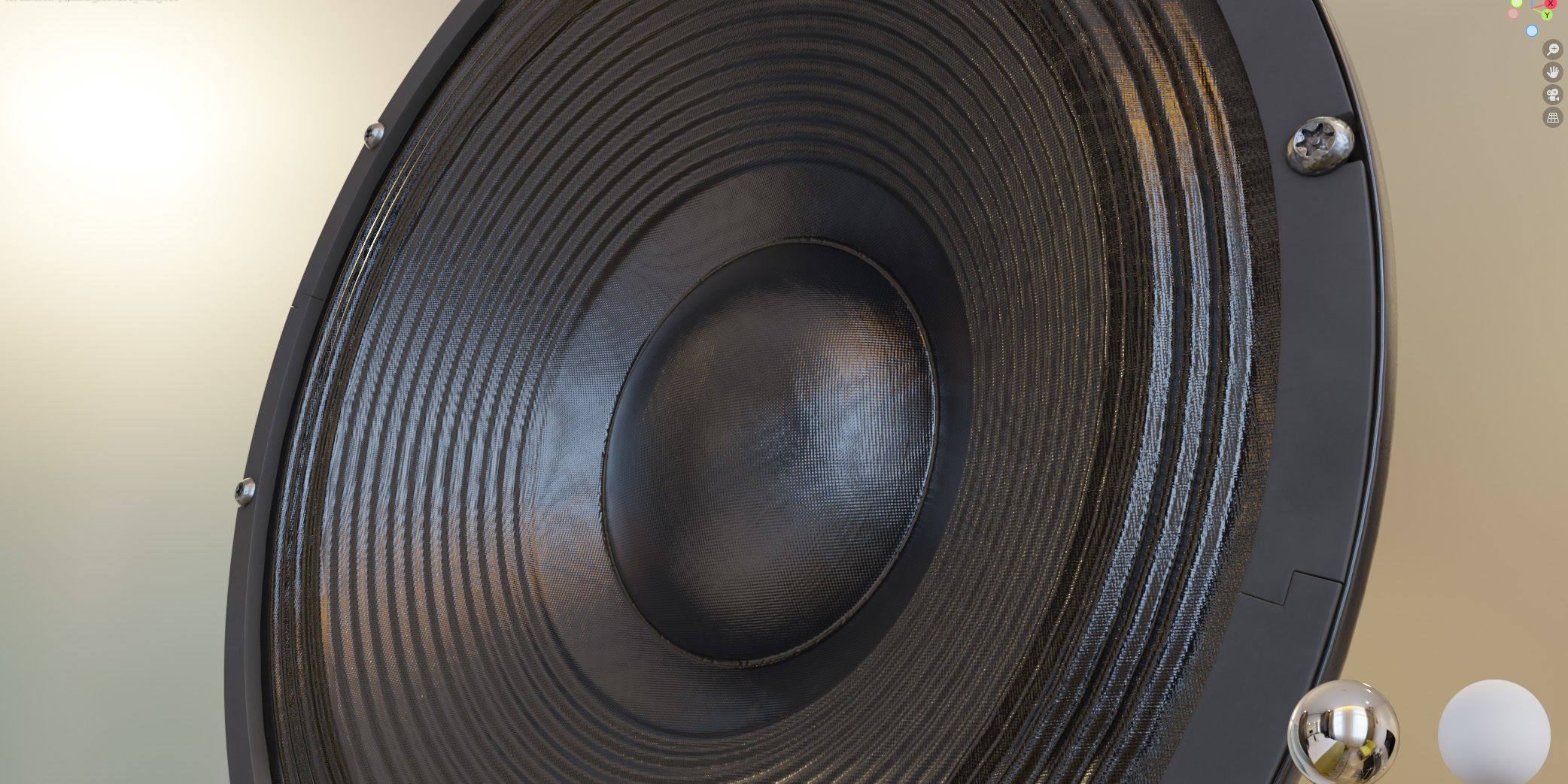 Powerful speaker 21SW150 3D model_20