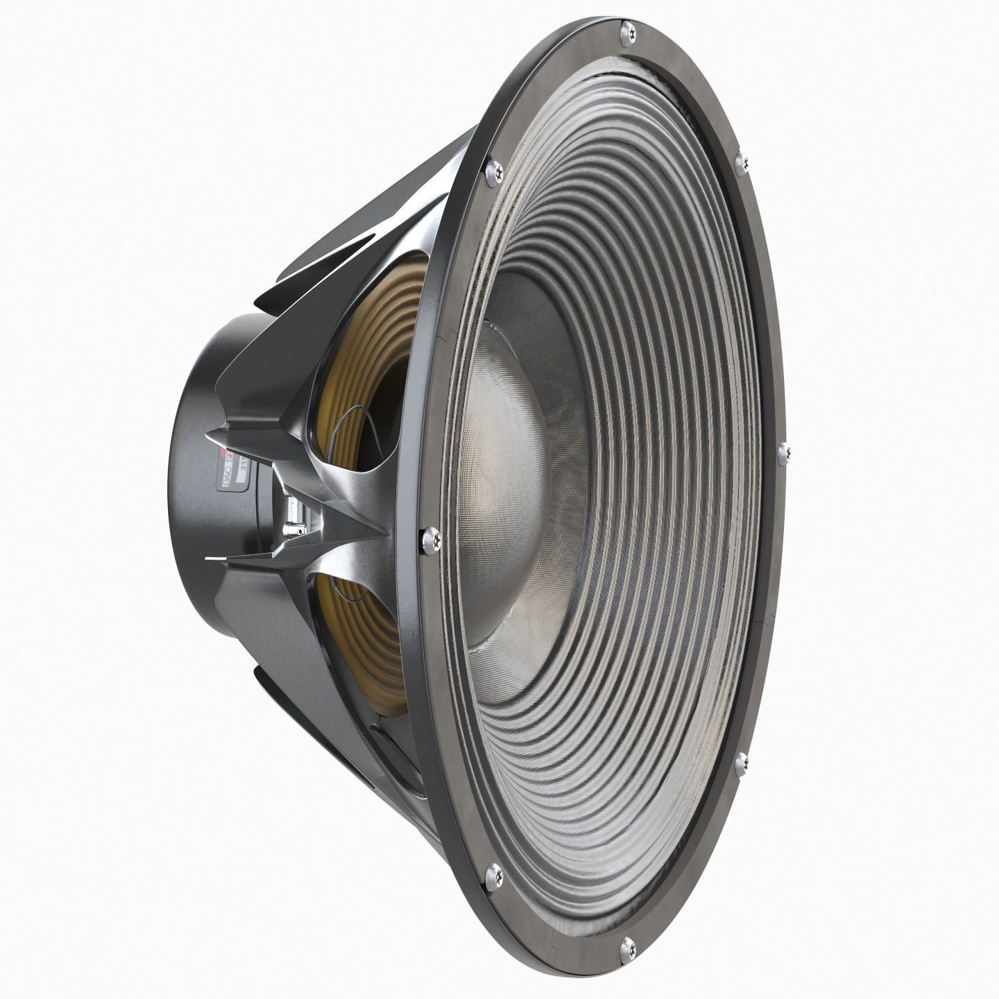 Powerful speaker 21SW150 3D model_5
