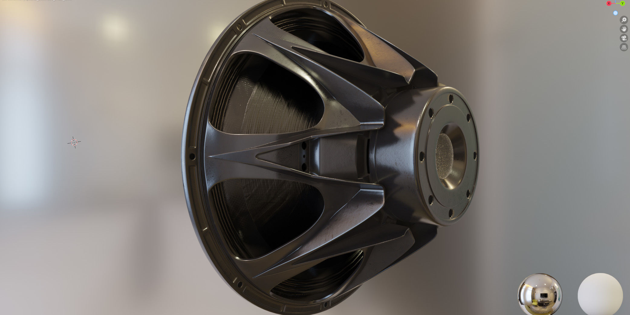 Powerful speaker 21SW150 3D model_18