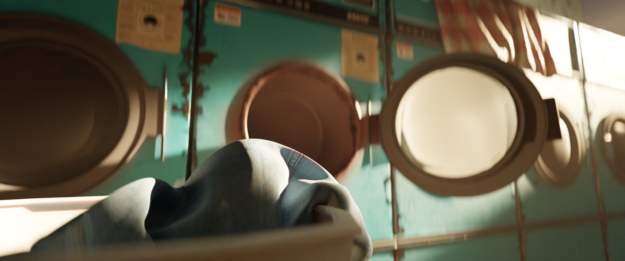 Public Laundry washing machine Model  Low-poly 3D model_0