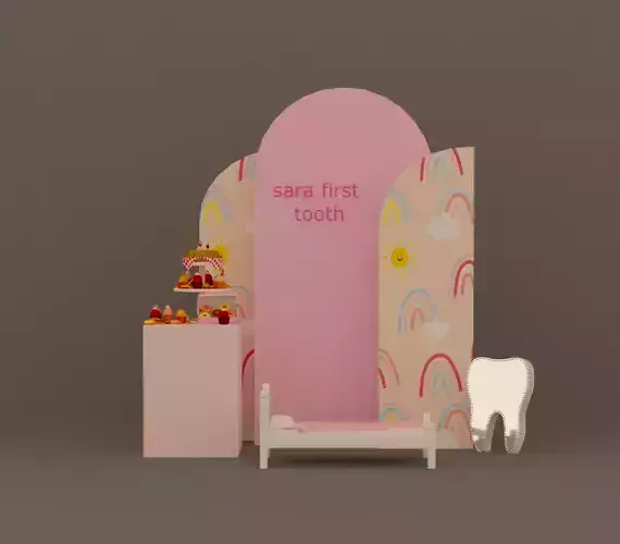 first tooth 3D model