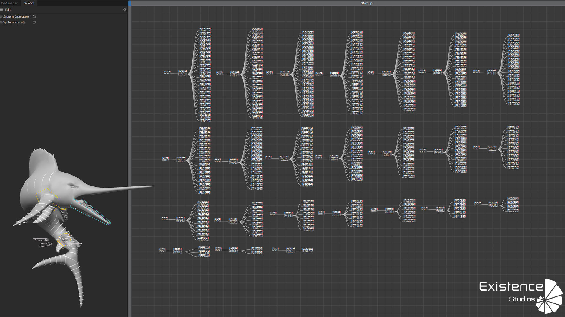 Fish low poly - Marlin Sailfish fish - ocean horror - monster 3 Low-poly 3D model_10