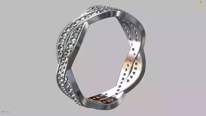Braided Ring 3D print model