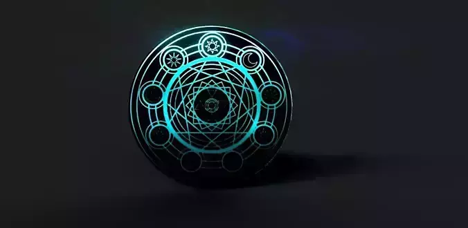 Magic Ring  Free low-poly 3D model