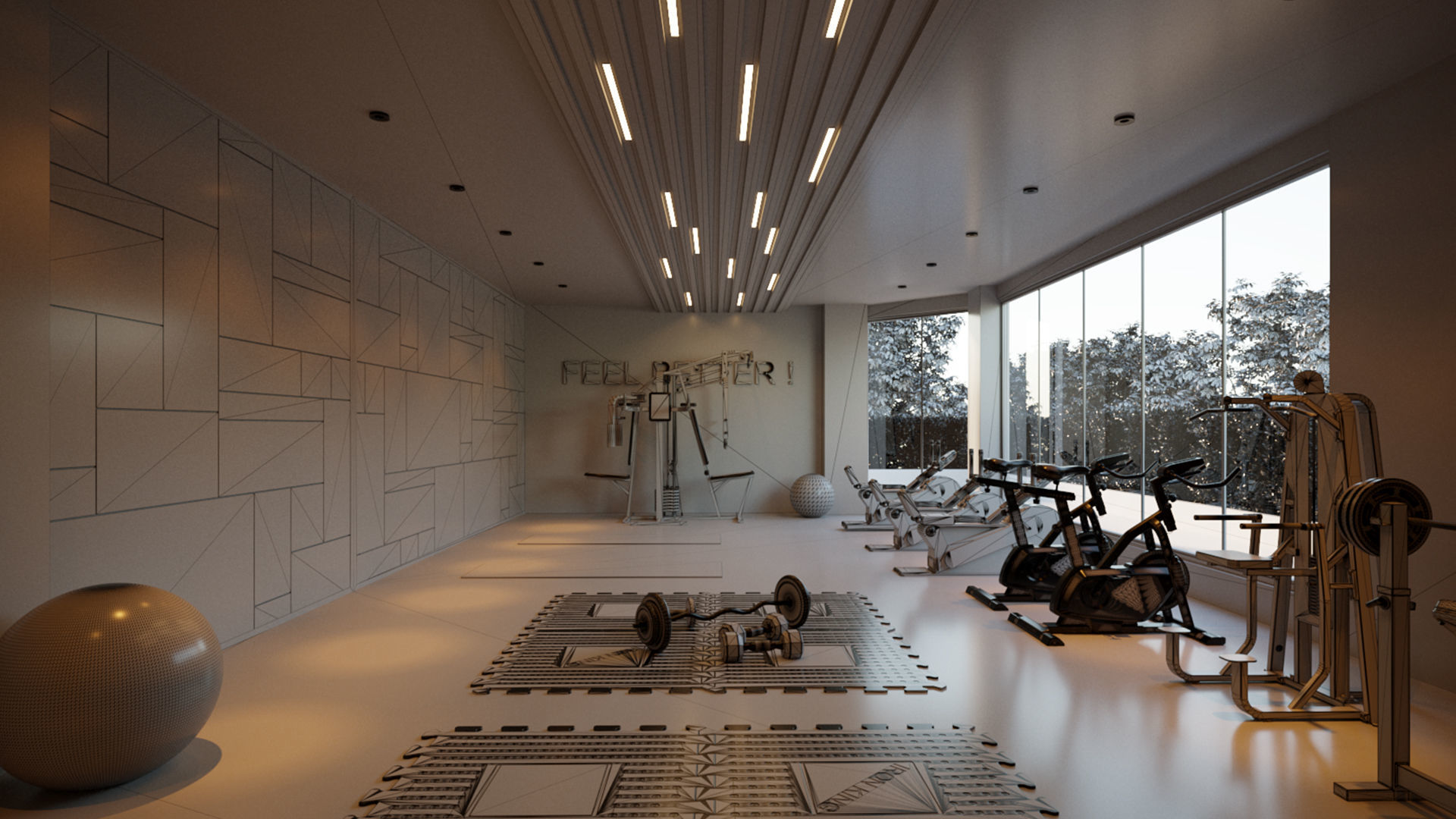 Cross fit training center 3d model 3D model_6