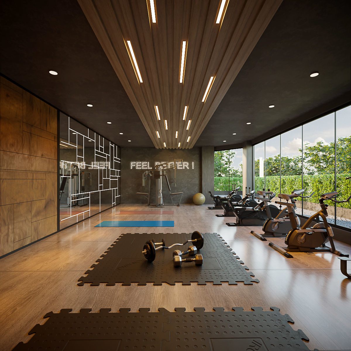 Cross fit training center 3d model 3D model_3