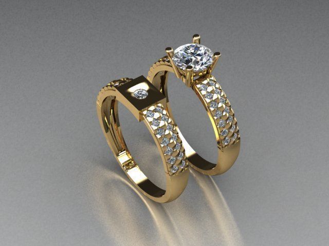 jewelry ring 3D print model_4