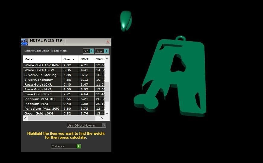 Model 952 A Zombie Initial Letter Alphabet Pendant 3D print model_11