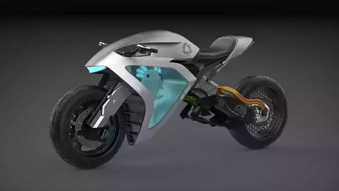 Scifi moto Sport Bike tech motorcycle futuristic concept turbos