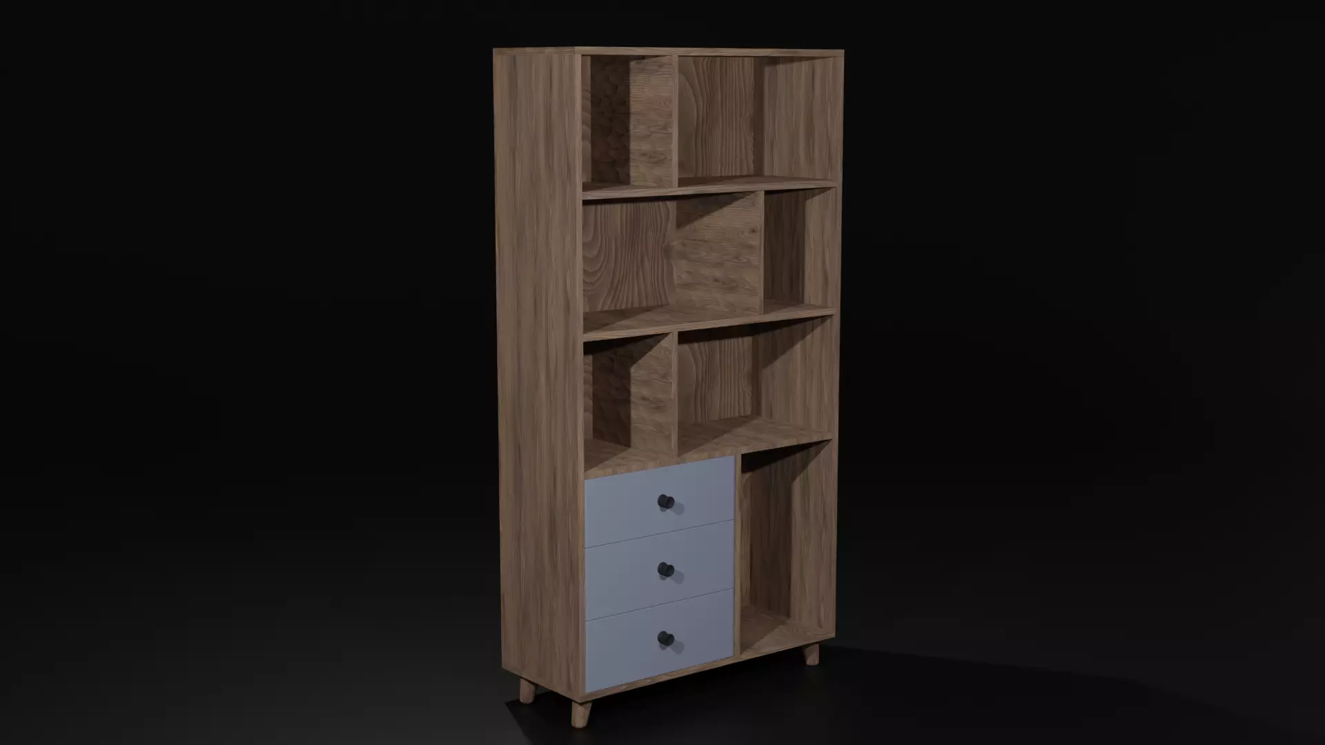 Modern Shelves Free 3D model
