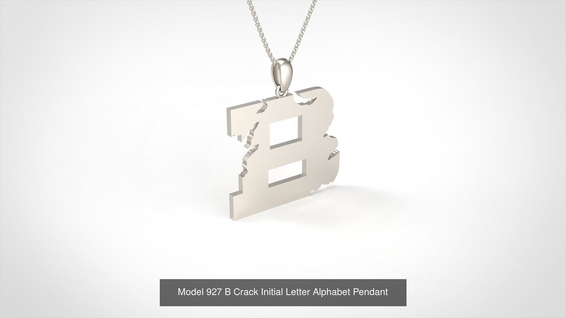 Crack Initial Letter Alphabet Pendant Collection _3