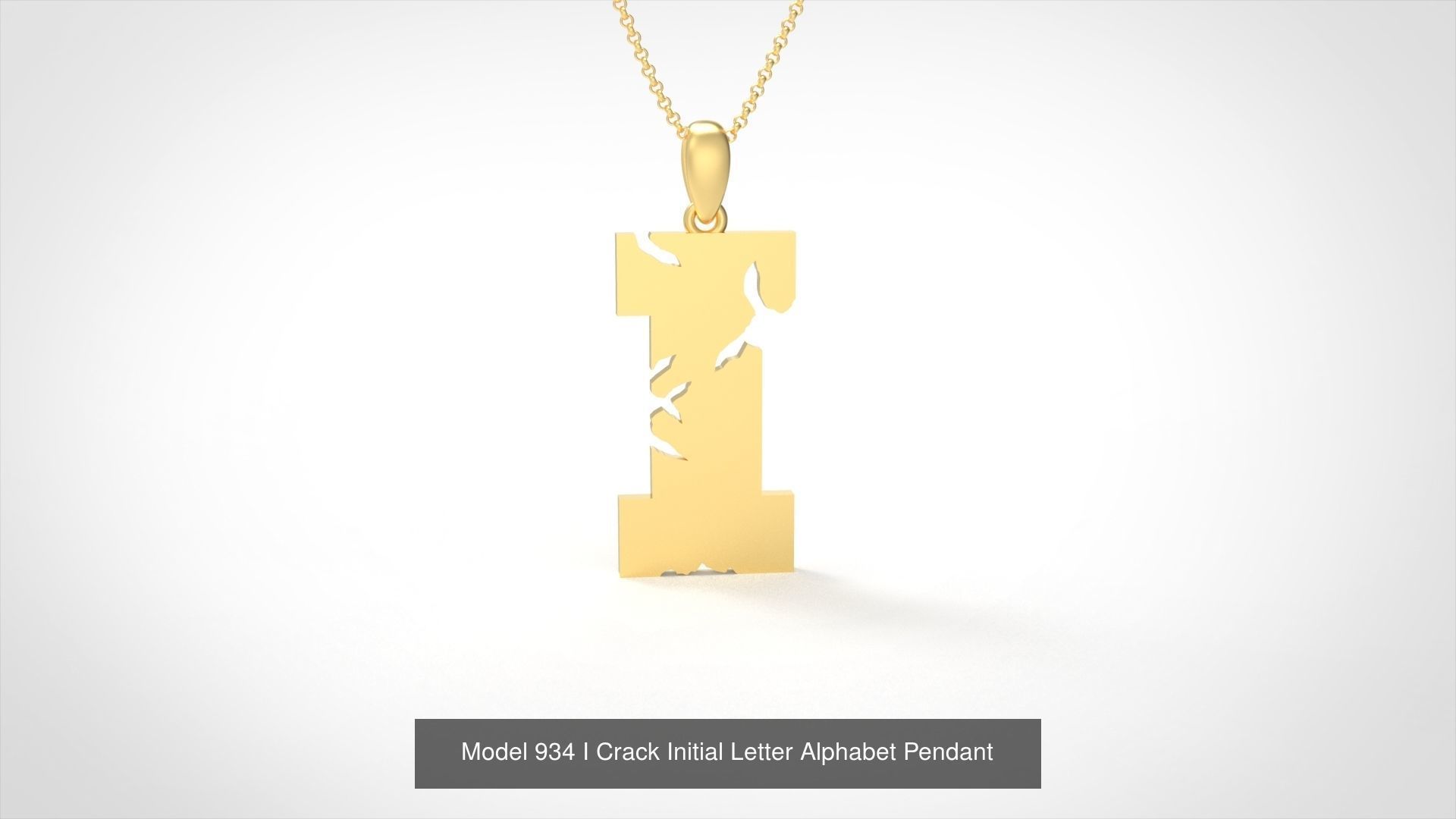 Crack Initial Letter Alphabet Pendant Collection _10