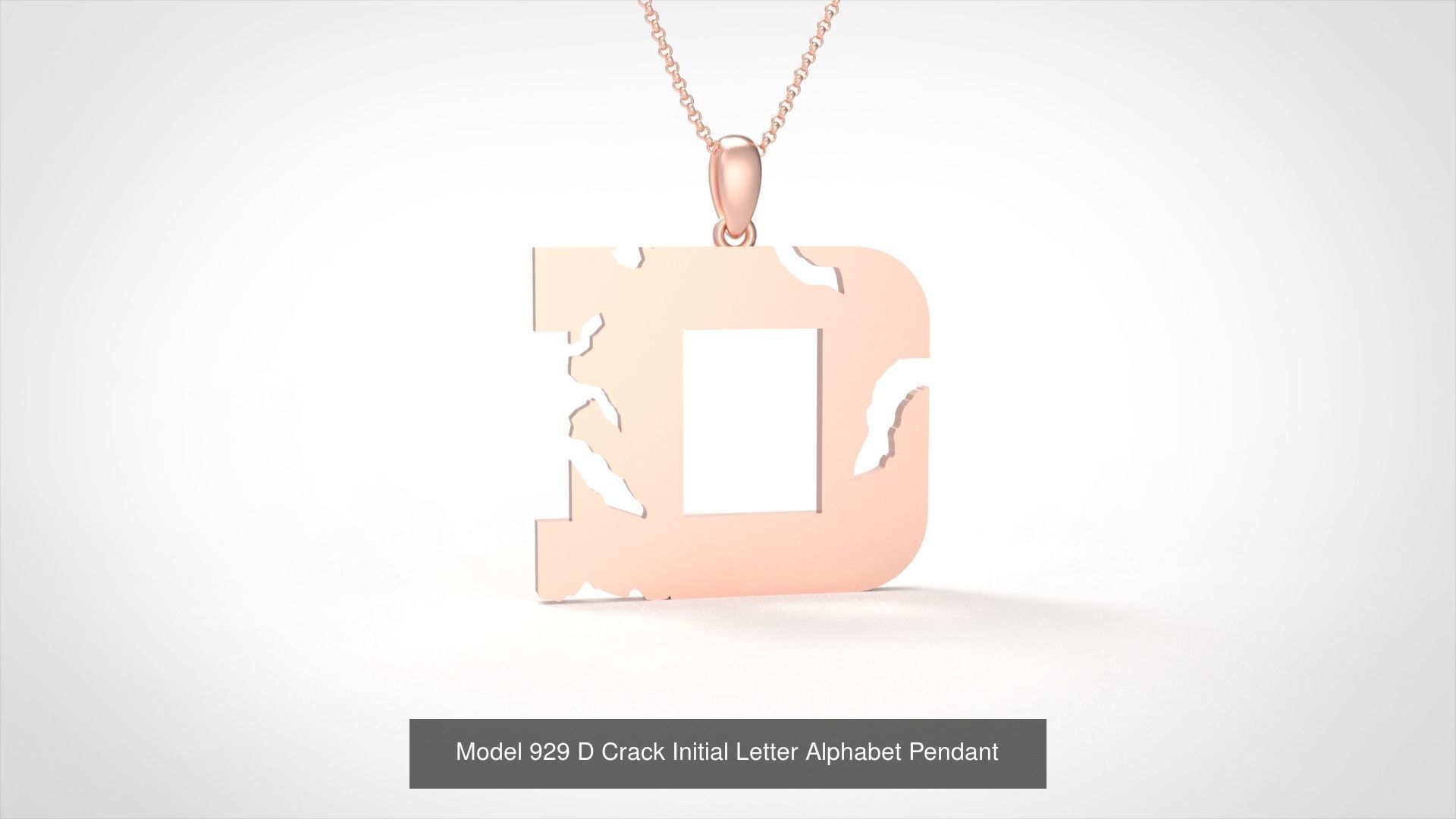 Crack Initial Letter Alphabet Pendant Collection _5