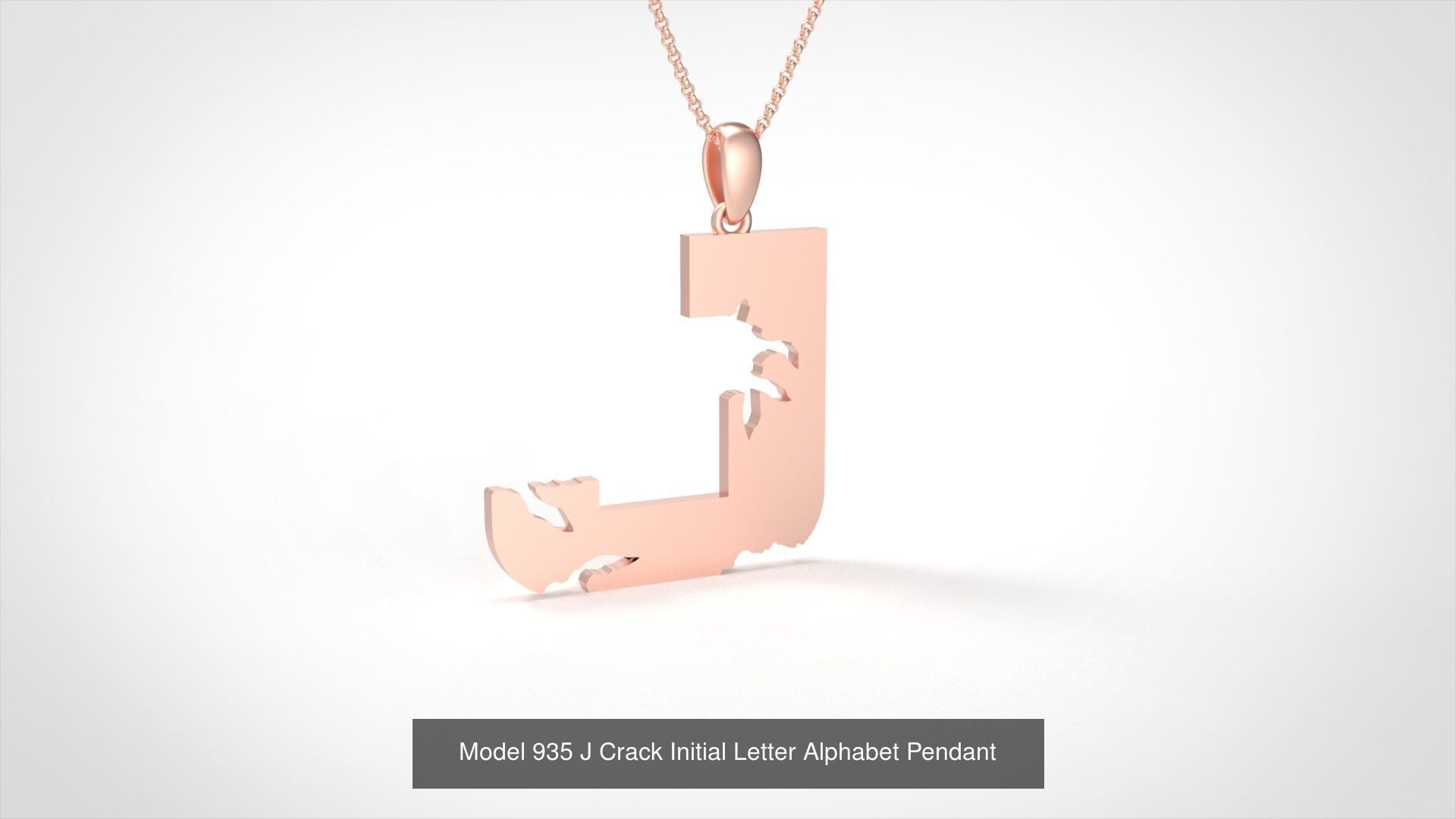 Crack Initial Letter Alphabet Pendant Collection _11