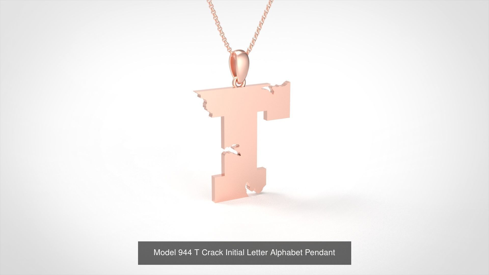 Crack Initial Letter Alphabet Pendant Collection _20