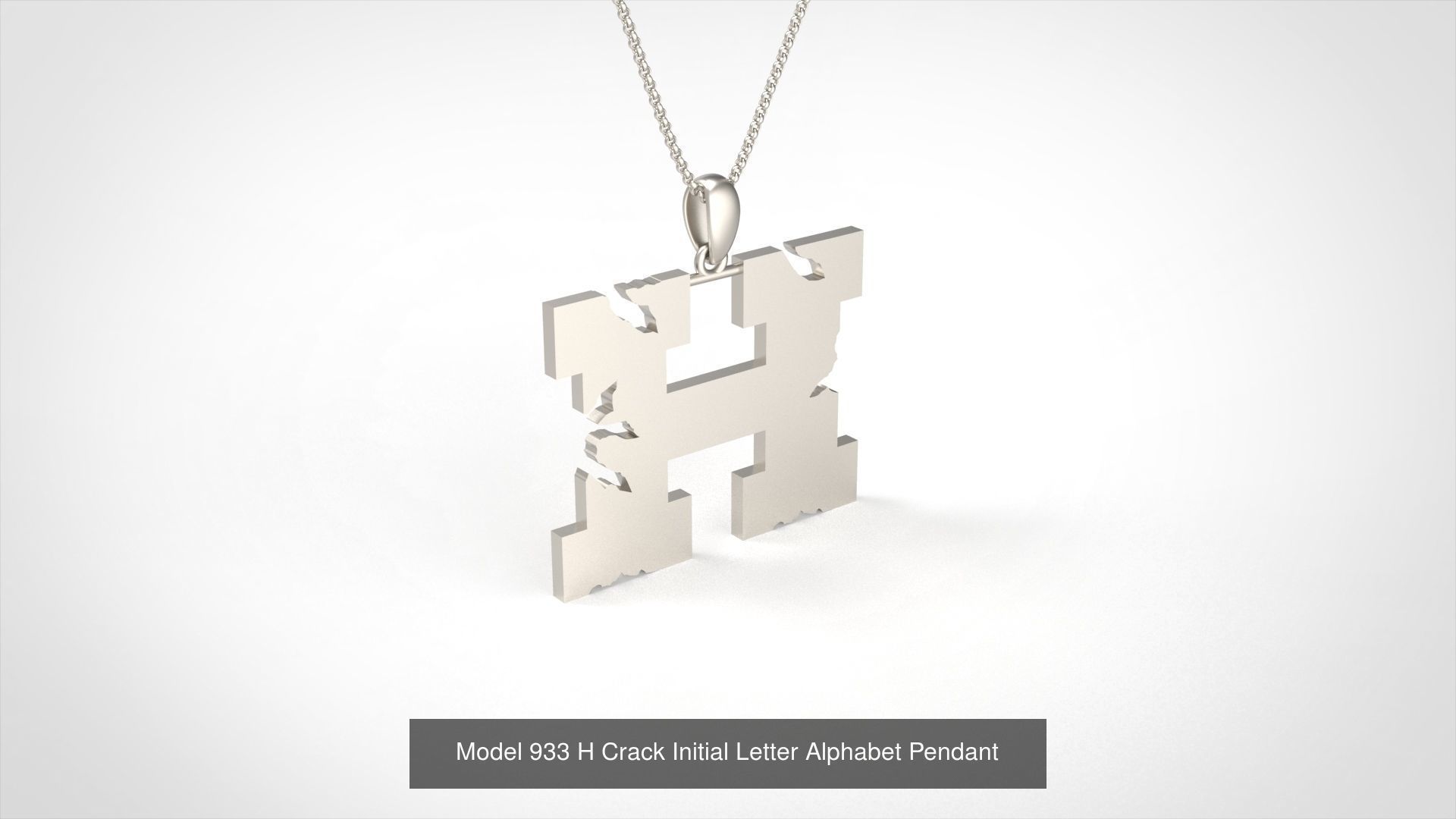 Crack Initial Letter Alphabet Pendant Collection _9