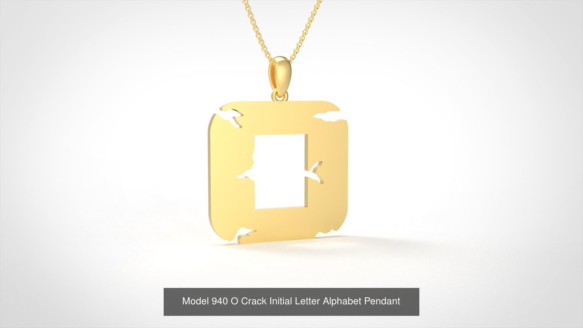 Crack Initial Letter Alphabet Pendant Collection _16