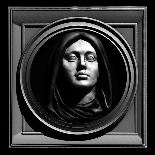 Religious art 3d my model for gravestone tombstone