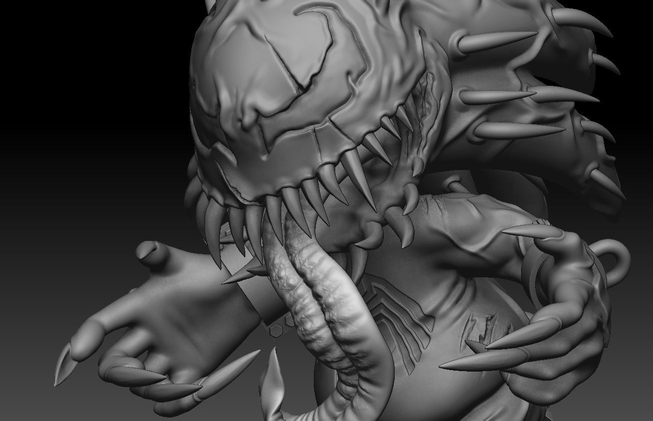 Venom Sonic 3D print model 3D print model_22