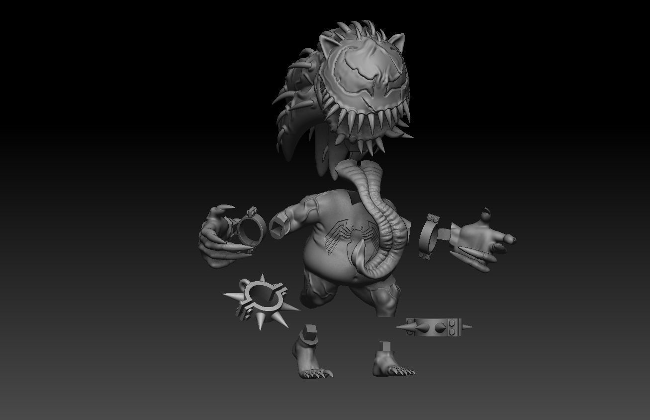 Venom Sonic 3D print model 3D print model_13