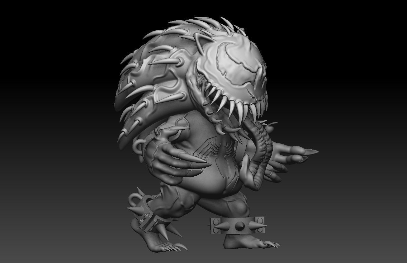 Venom Sonic 3D print model 3D print model_2