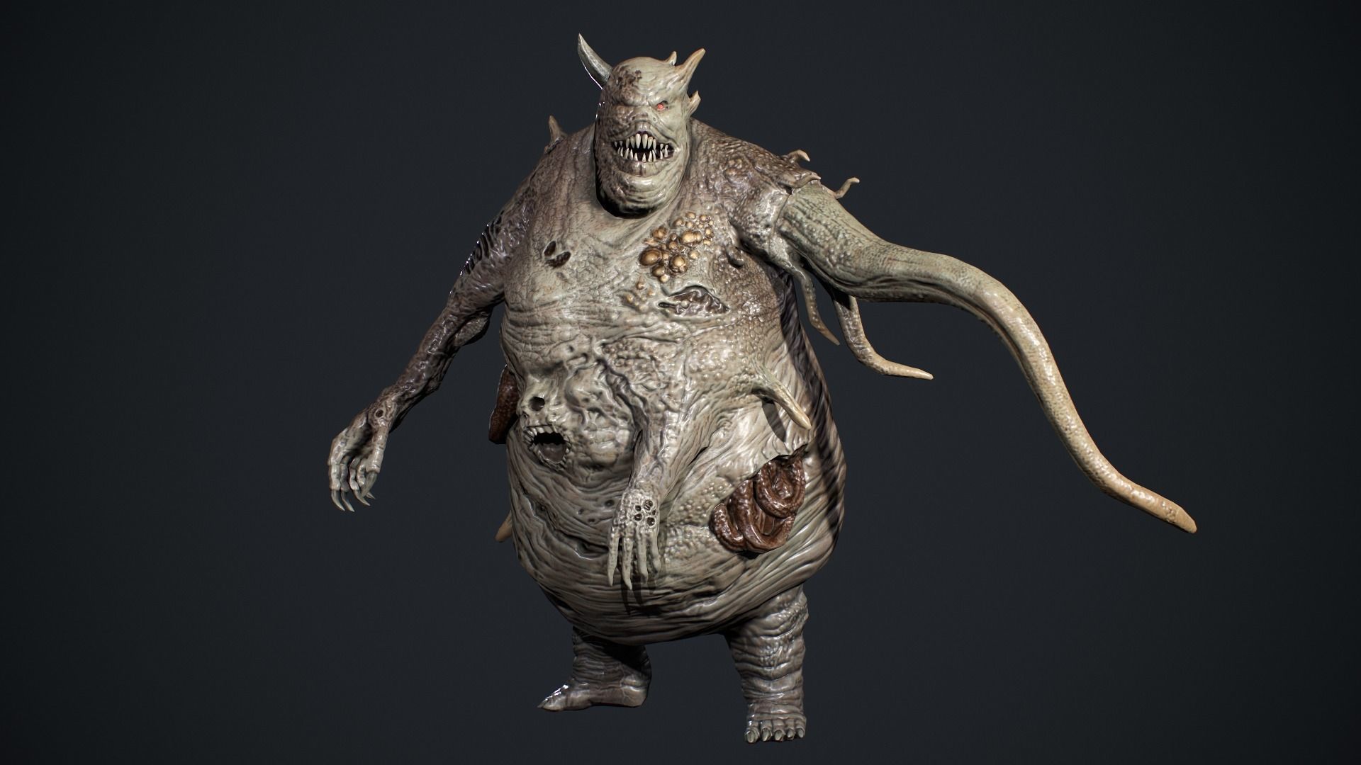 Evil Undead 5 Low-poly 3D model_11