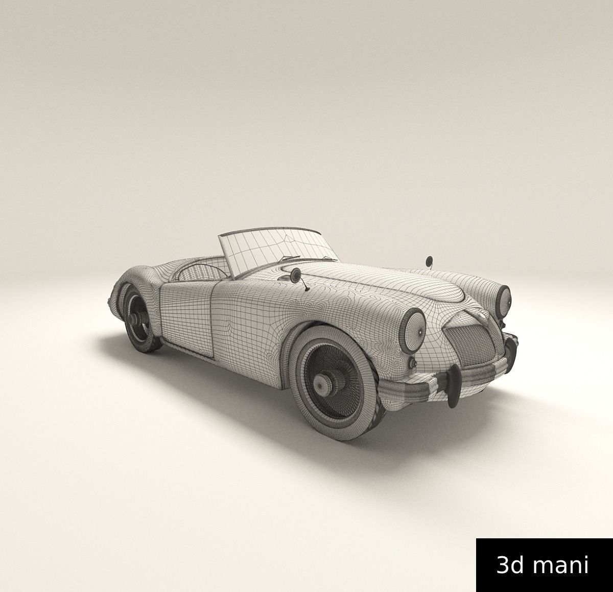 car3dmodel sports car Low-poly 3D model_3