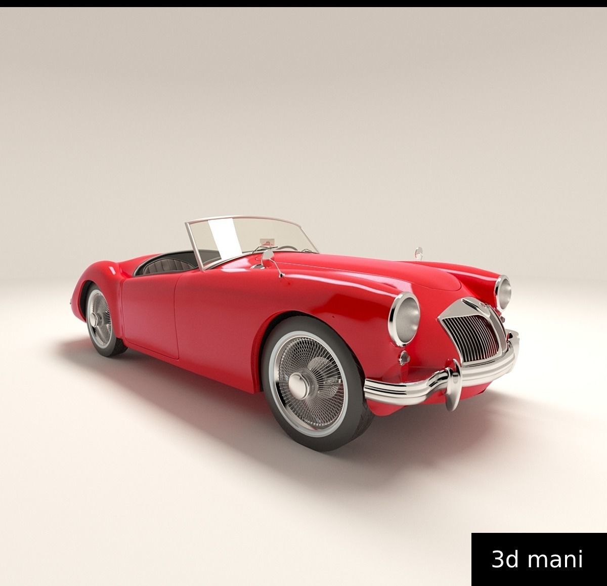 car3dmodel sports car Low-poly 3D model_2