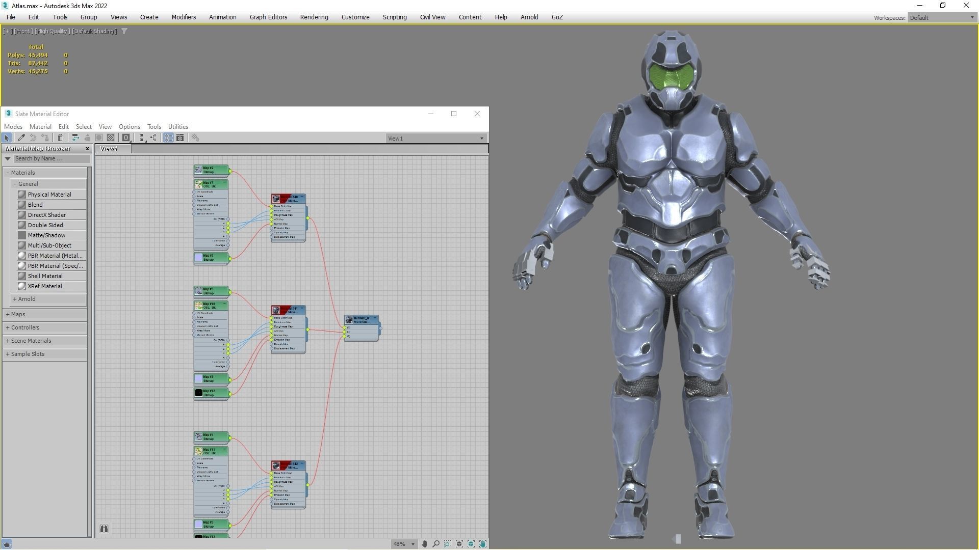 Atlas - Rigged Sci-Fi Character Low-poly 3D model_20