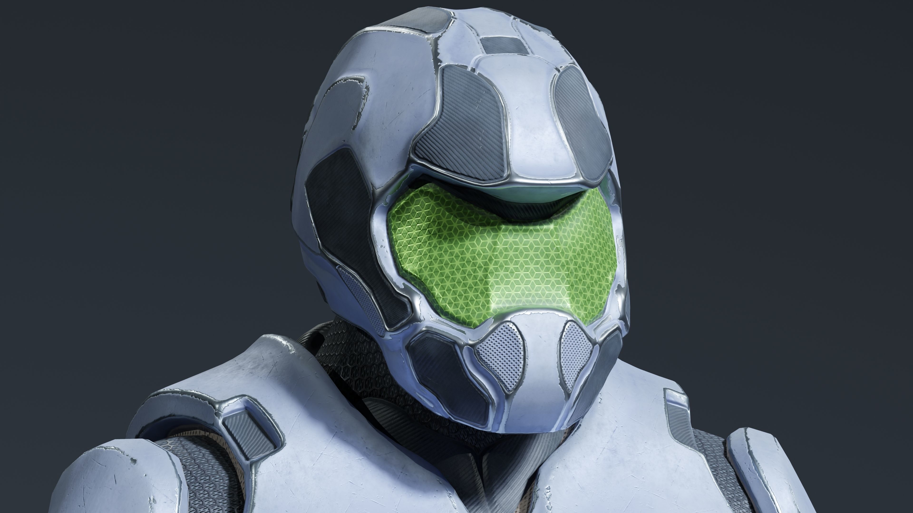 Atlas - Rigged Sci-Fi Character Low-poly 3D model_13