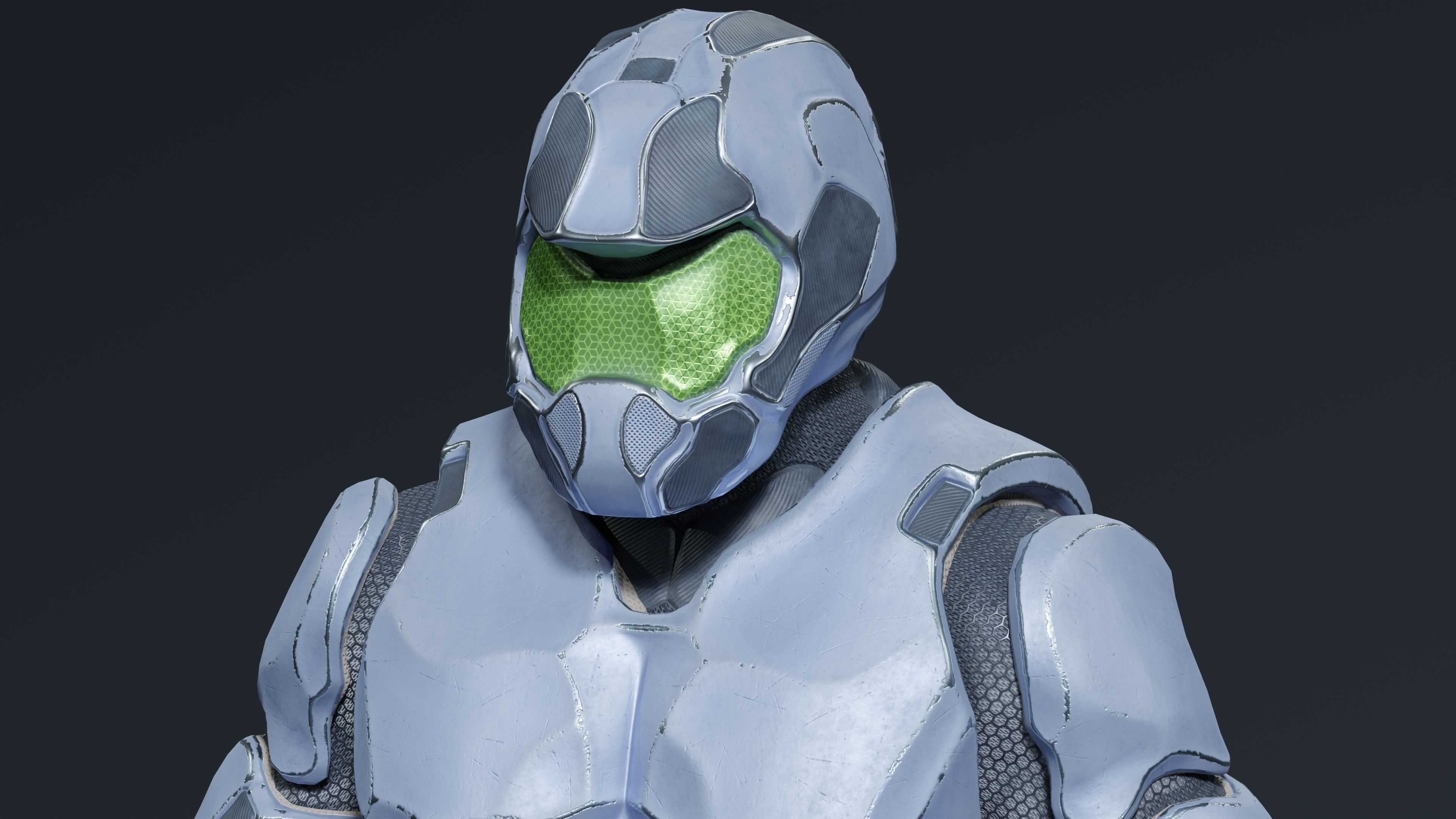 Atlas - Rigged Sci-Fi Character Low-poly 3D model_14