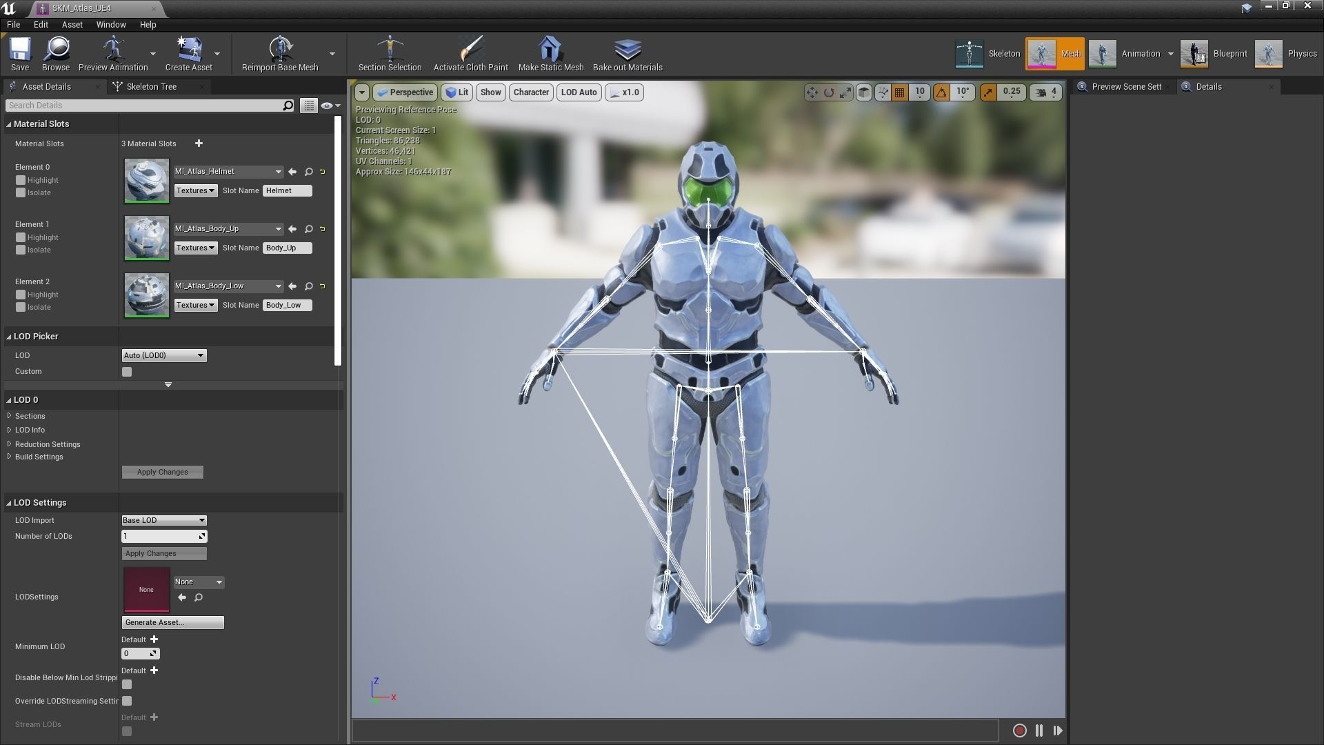 Atlas - Rigged Sci-Fi Character Low-poly 3D model_22