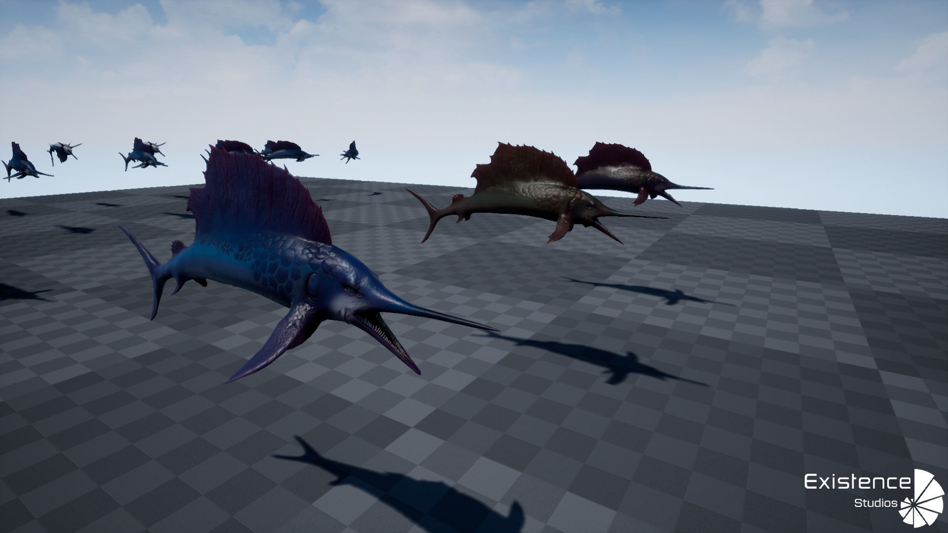 Ocean Monster Fish Pack - Fish low poly model - horror fish - 0 3D Model Collection_23