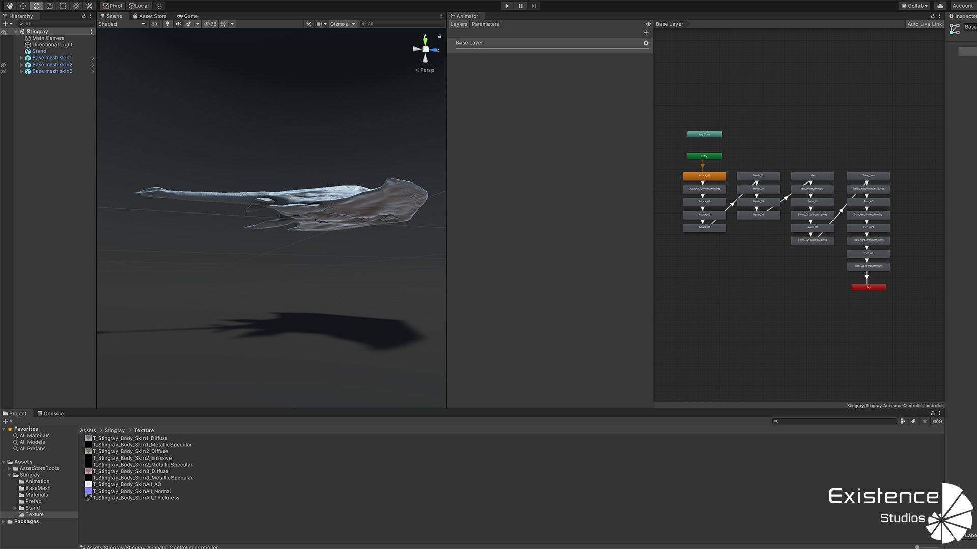 Ocean Monster Fish Pack - Fish low poly model - horror fish - 0 3D Model Collection_41