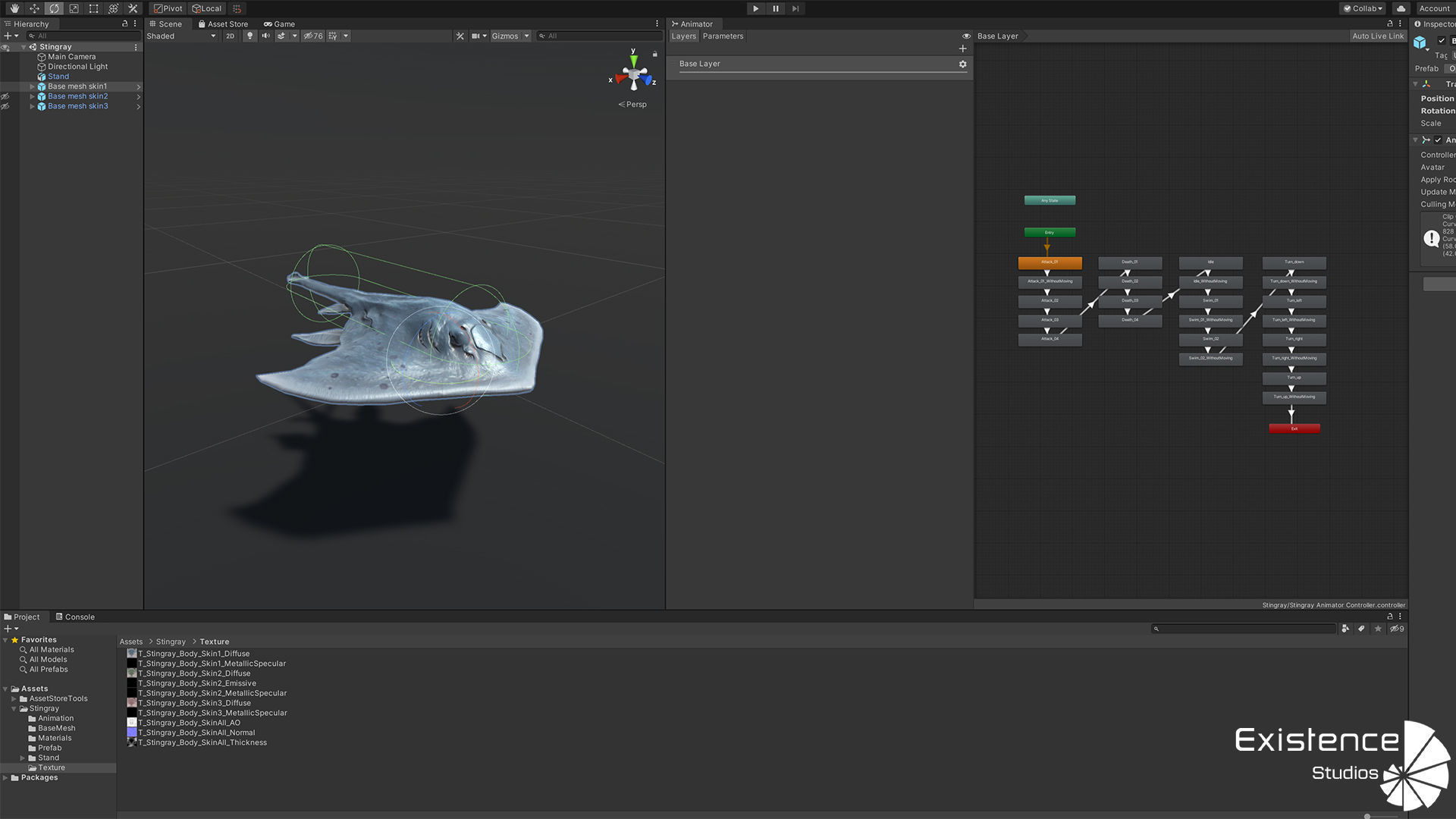 Ocean Monster Fish Pack - Fish low poly model - horror fish - 0 3D Model Collection_40