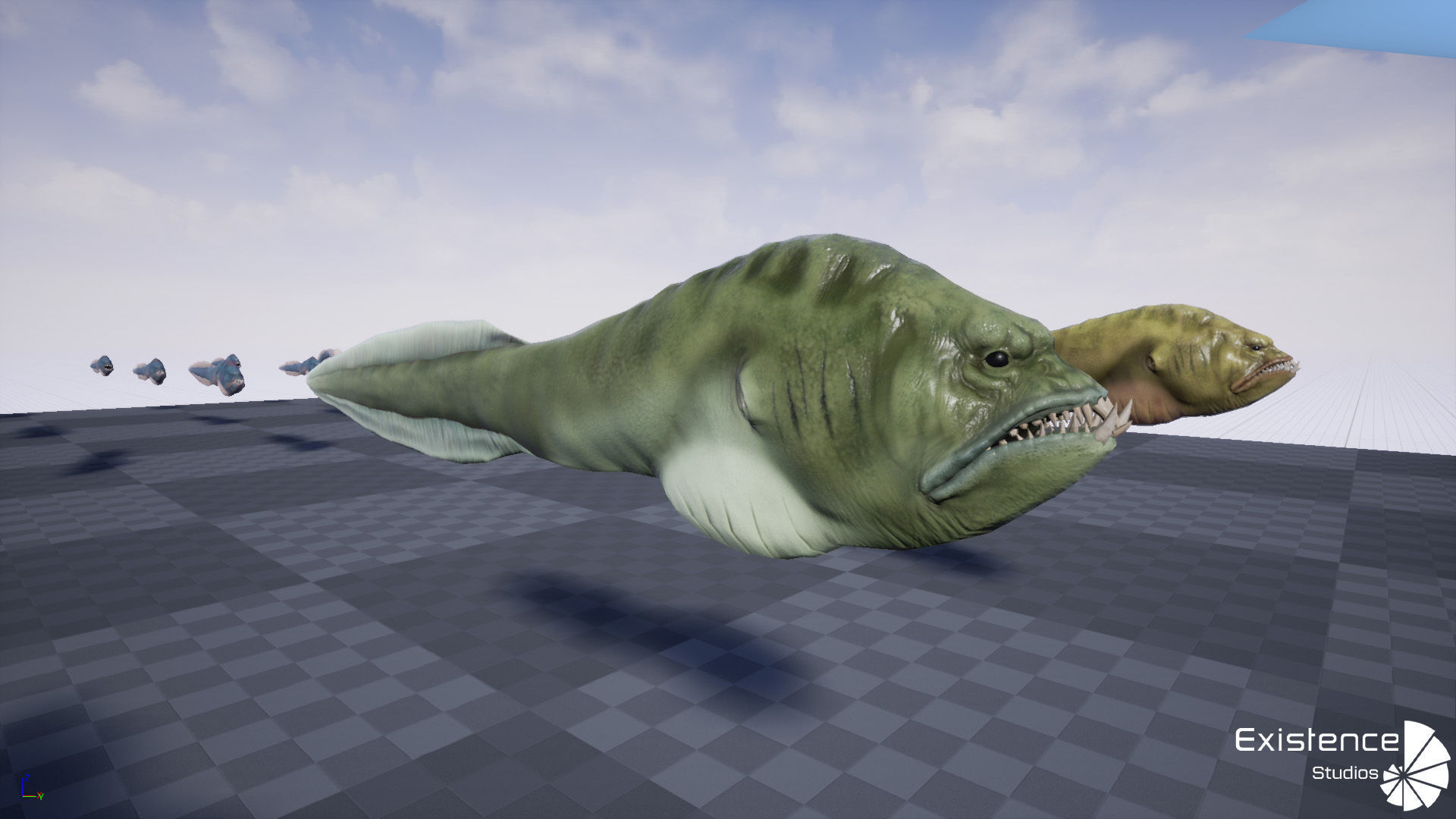 Ocean Monster Fish Pack - Fish low poly model - horror fish - 0 3D Model Collection_33