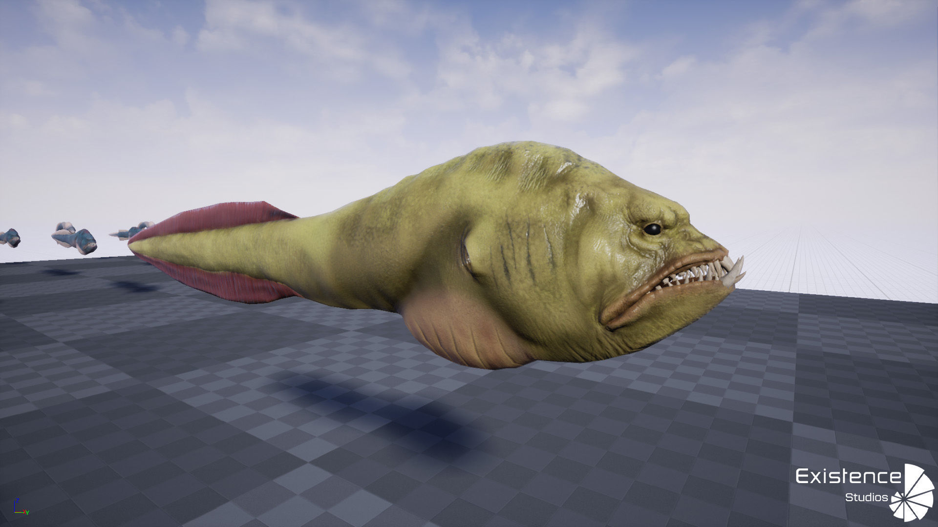 Ocean Monster Fish Pack - Fish low poly model - horror fish - 0 3D Model Collection_32