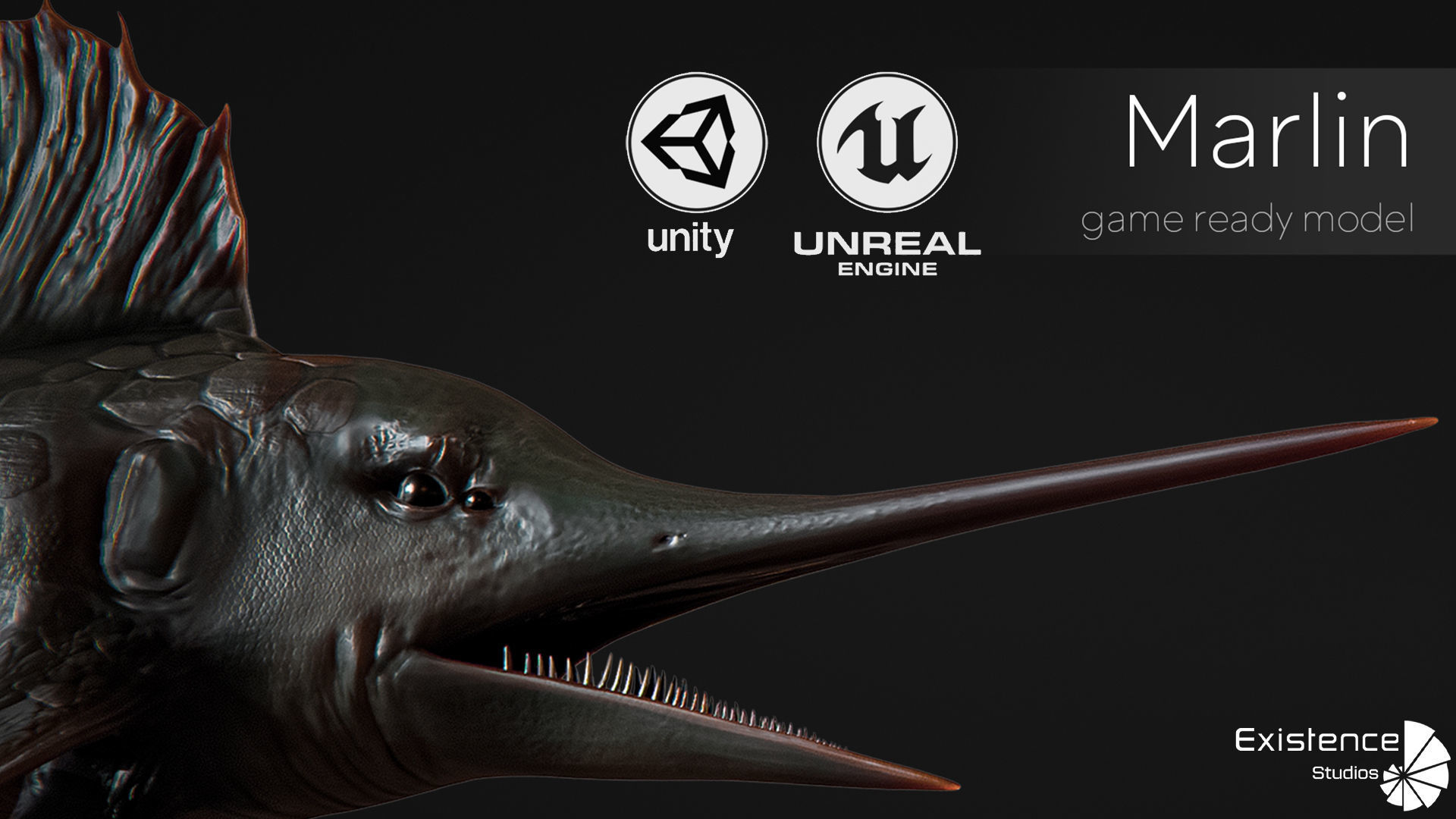 Ocean Monster Fish Pack - Fish low poly model - horror fish - 0 3D Model Collection_16
