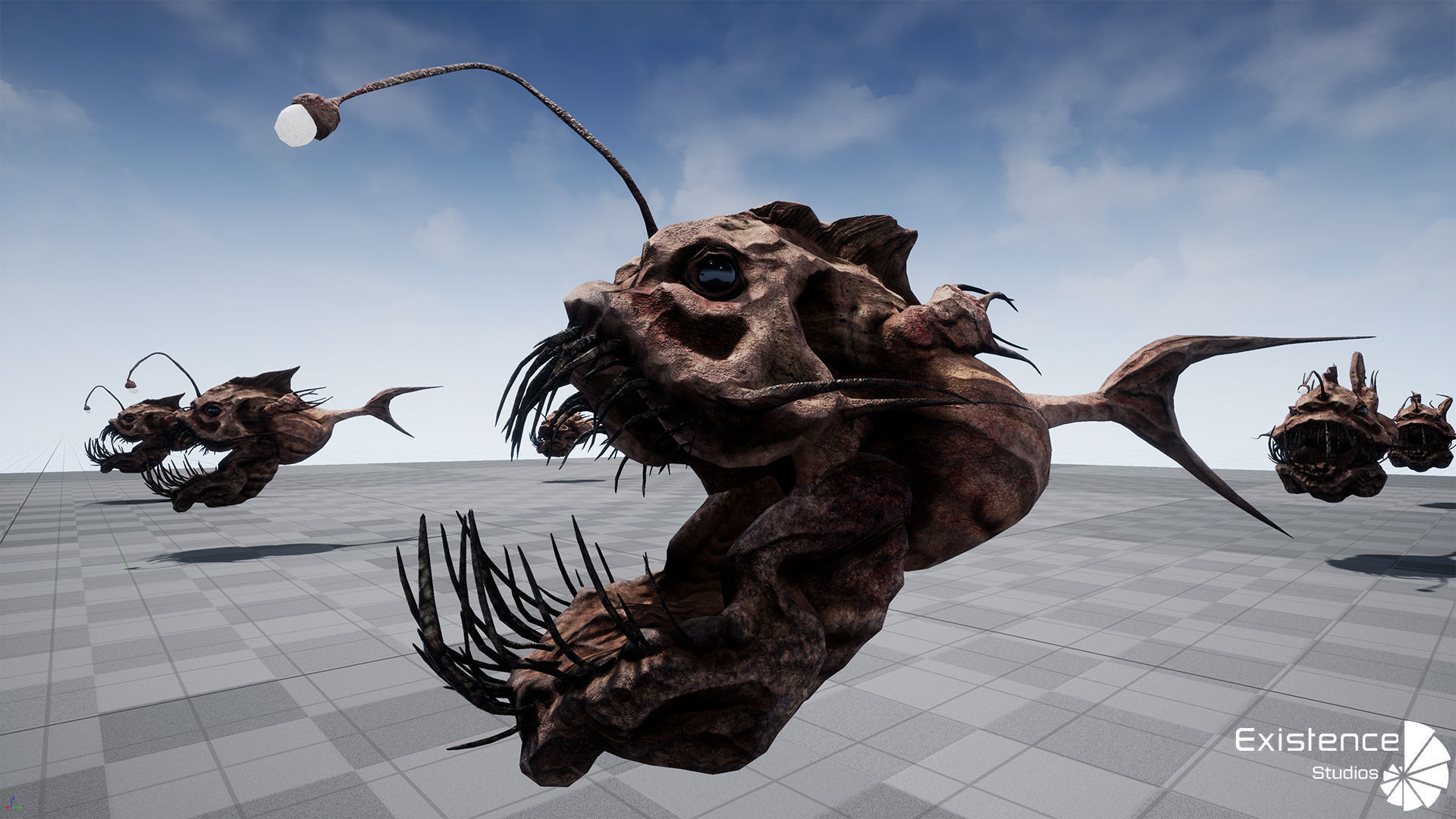 Ocean Monster Fish Pack - Fish low poly model - horror fish - 0 3D Model Collection_30