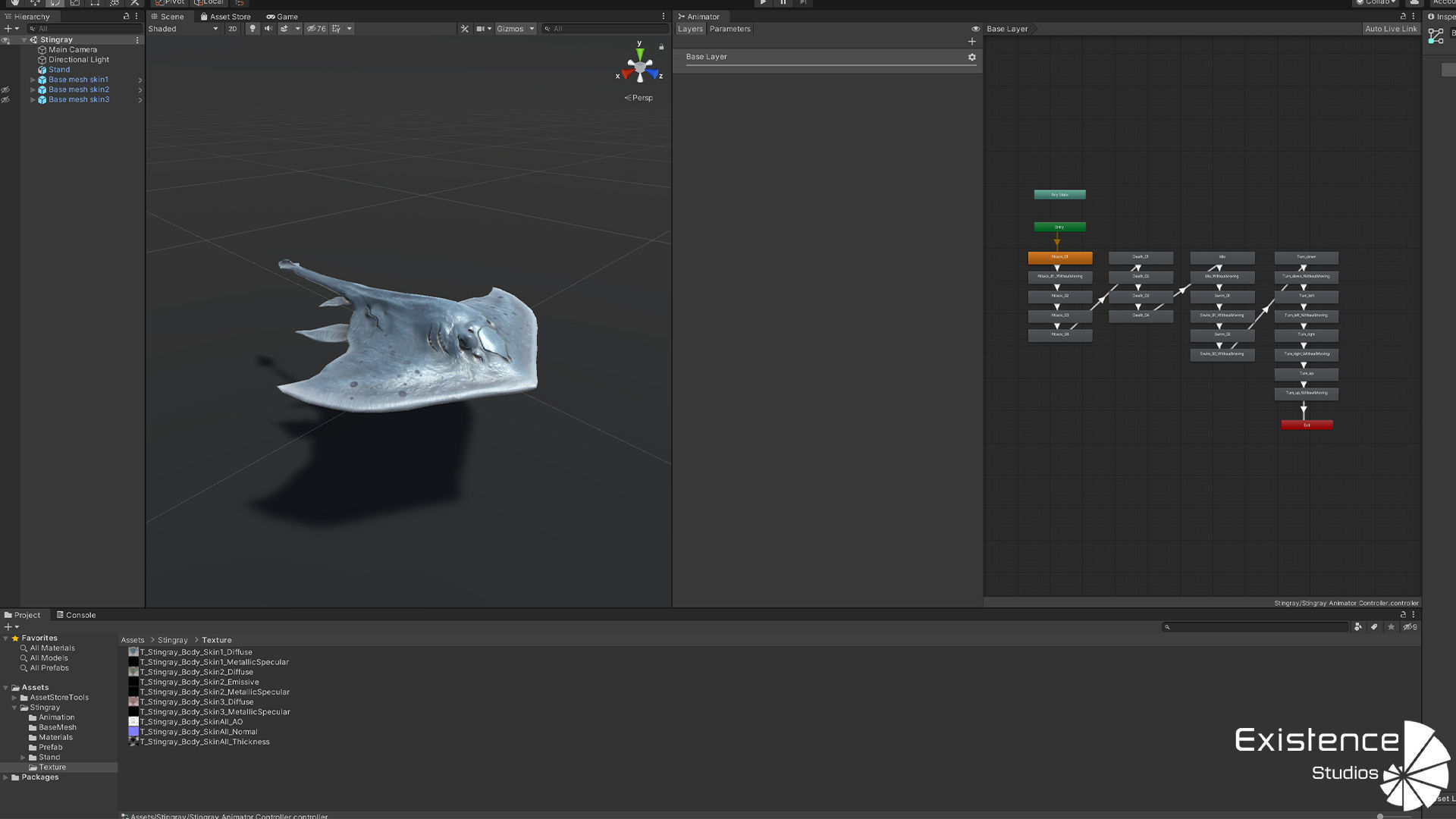 Ocean Monster Fish Pack - Fish low poly model - horror fish - 0 3D Model Collection_42