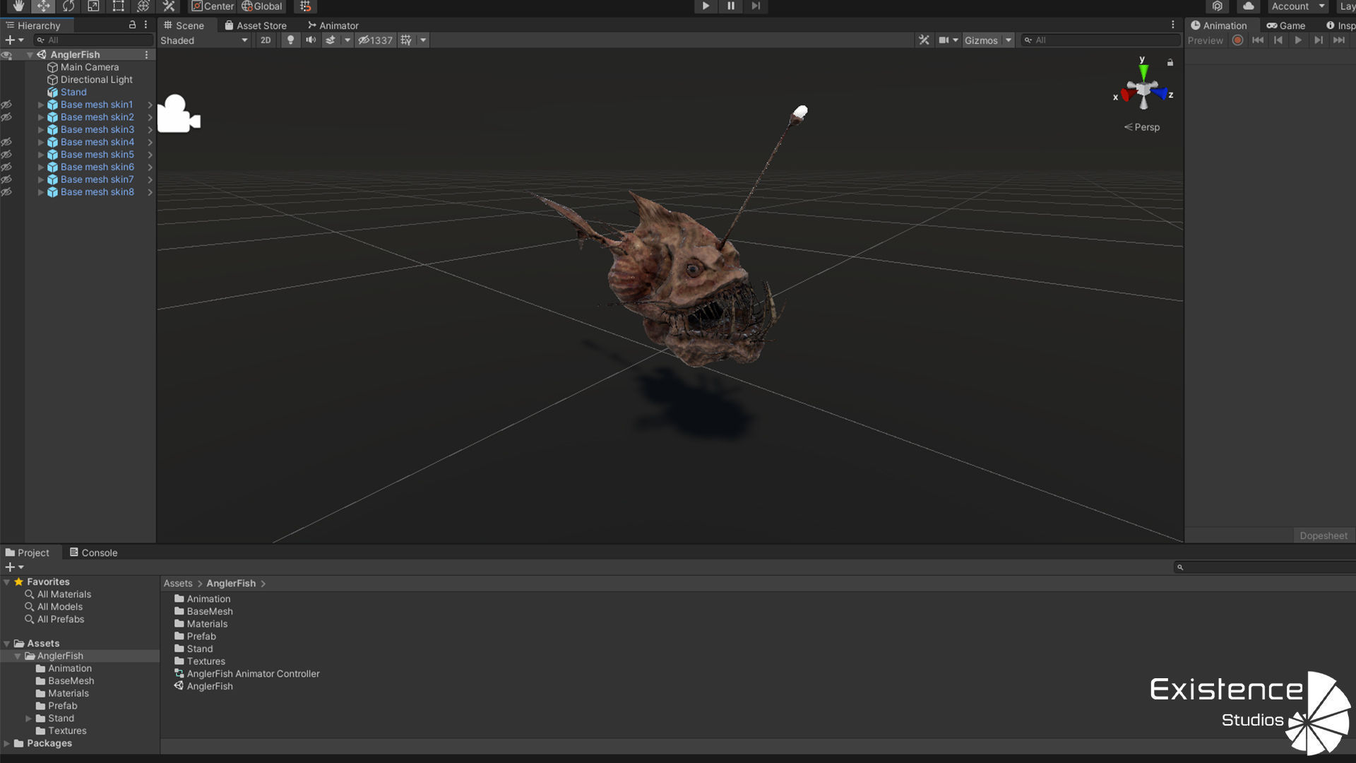 Ocean Monster Fish Pack - Fish low poly model - horror fish - 0 3D Model Collection_43