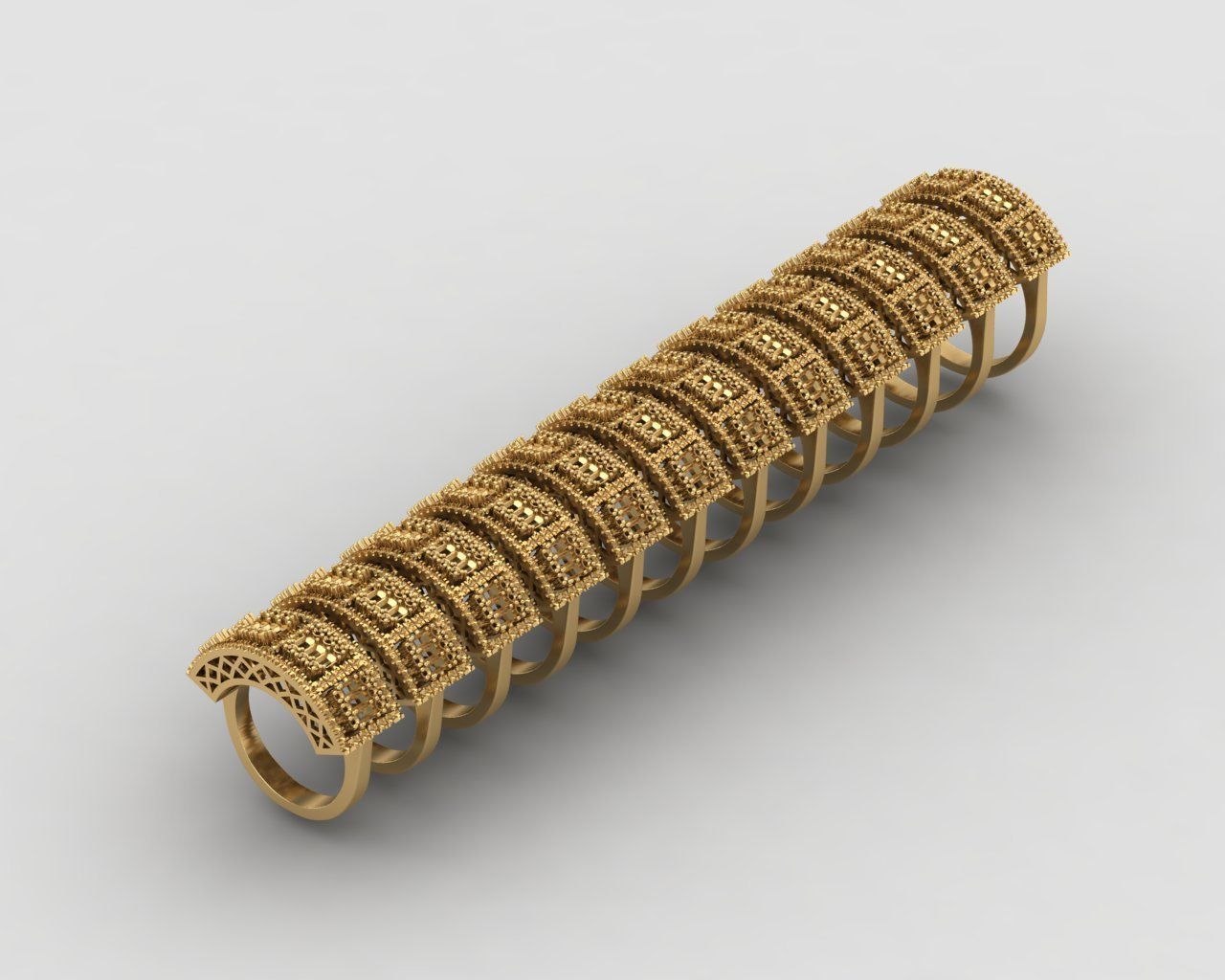 Pack of baguette rings 56-MWC 3D print model_12