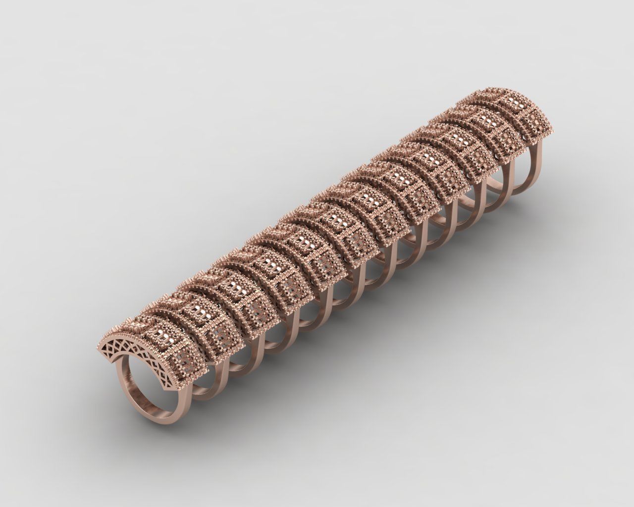 Pack of baguette rings 56-MWC 3D print model_10